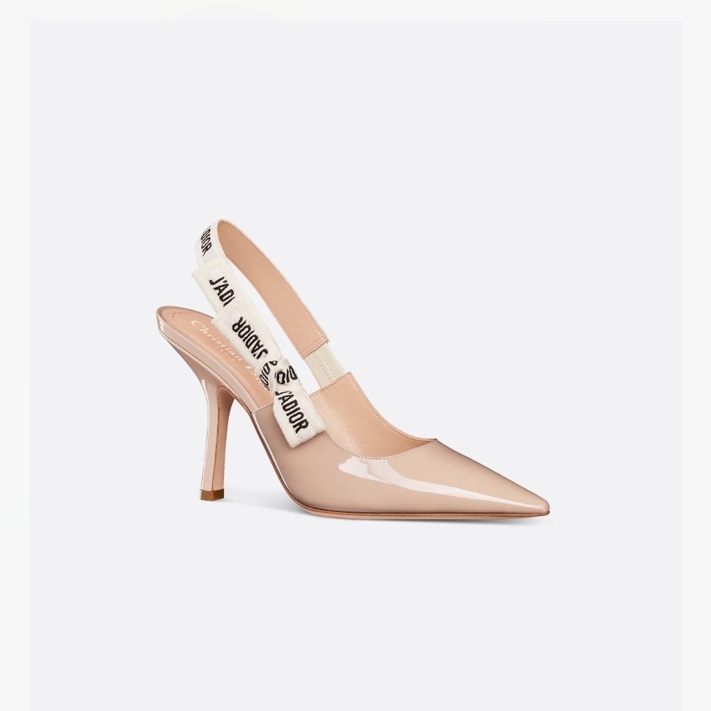 Dior J'Adior Nude Slingback Heels Sz 41
